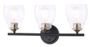 Minka-Lavery - 2433-878 - Three Light Wall Lamp - Winsley - Coal w/Stained Brass