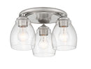 Minka-Lavery - 2438-84 - Three Light Semi Flush Mount - Winsley - Brushed Nickel