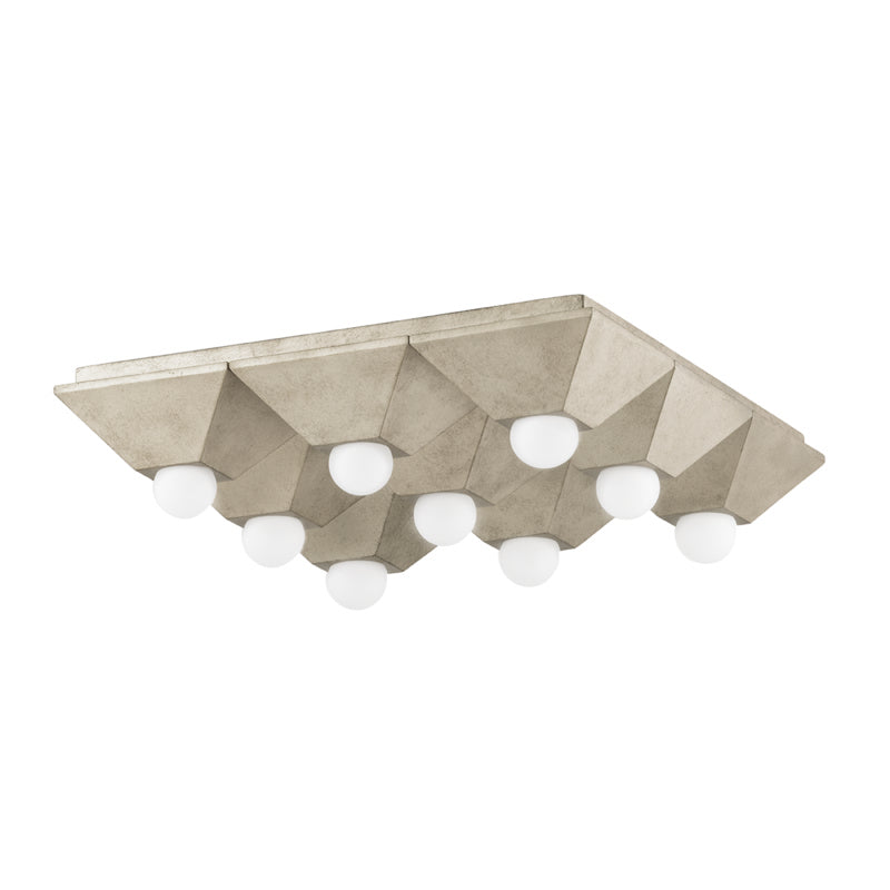 Corbett Lighting - 325-09-SL - Nine Light Flush Mount - Max - Silver Leaf