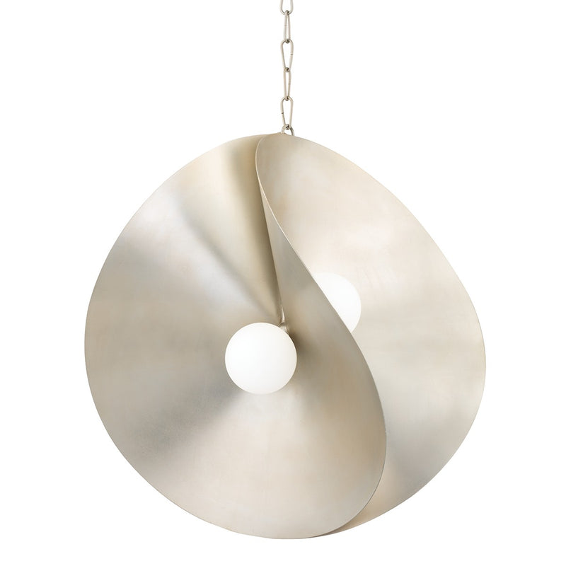 Corbett Lighting - 330-30-WSL - LED Pendant - Peony - Warm Silver Leaf