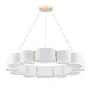 Corbett Lighting - 393-30-SWH/VB - 12 Light Chandelier - Opal - Soft White/Vintage Brass