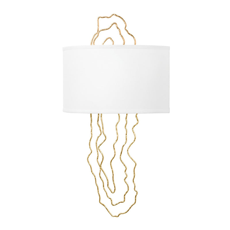 Corbett Lighting - 404-02-VGL - Two Light Wall Sconce - 5Th Avenue - Vintage Gold Leaf