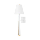 Corbett Lighting - 405-01-VGL/GSW - One Light Wall Sconce - Esmeralda - Vintage Gold Leaf/Gesso White