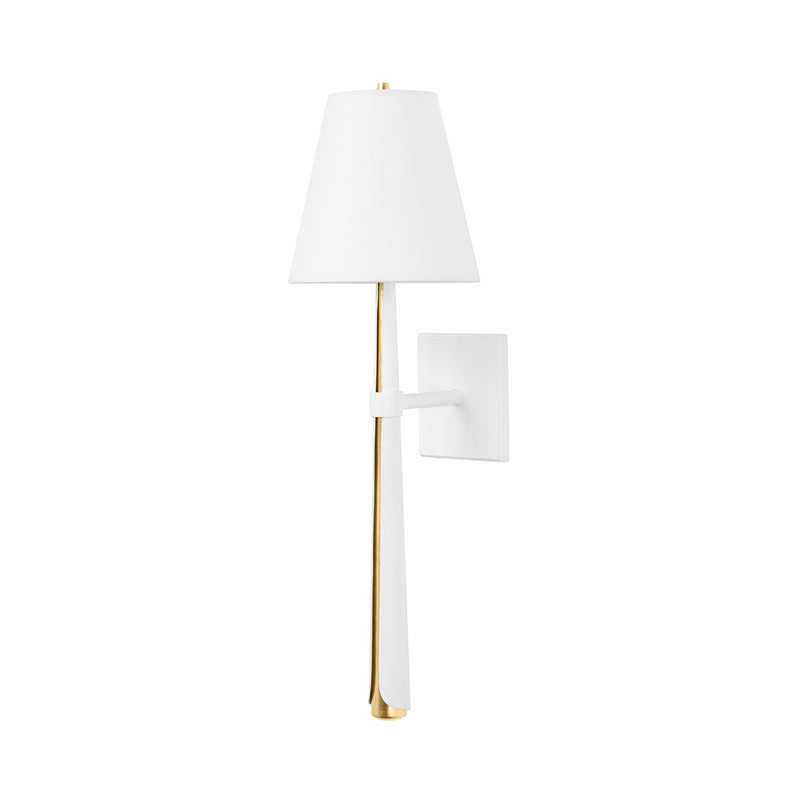 Corbett Lighting - 405-01-VGL/GSW - One Light Wall Sconce - Esmeralda - Vintage Gold Leaf/Gesso White