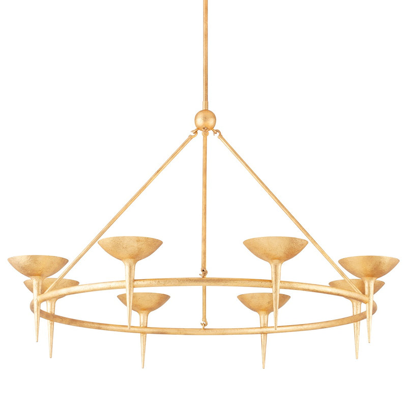 Troy Lighting - F2608-VGL - Eight Light Chandelier - Cecilia - Vintage Gold Leaf