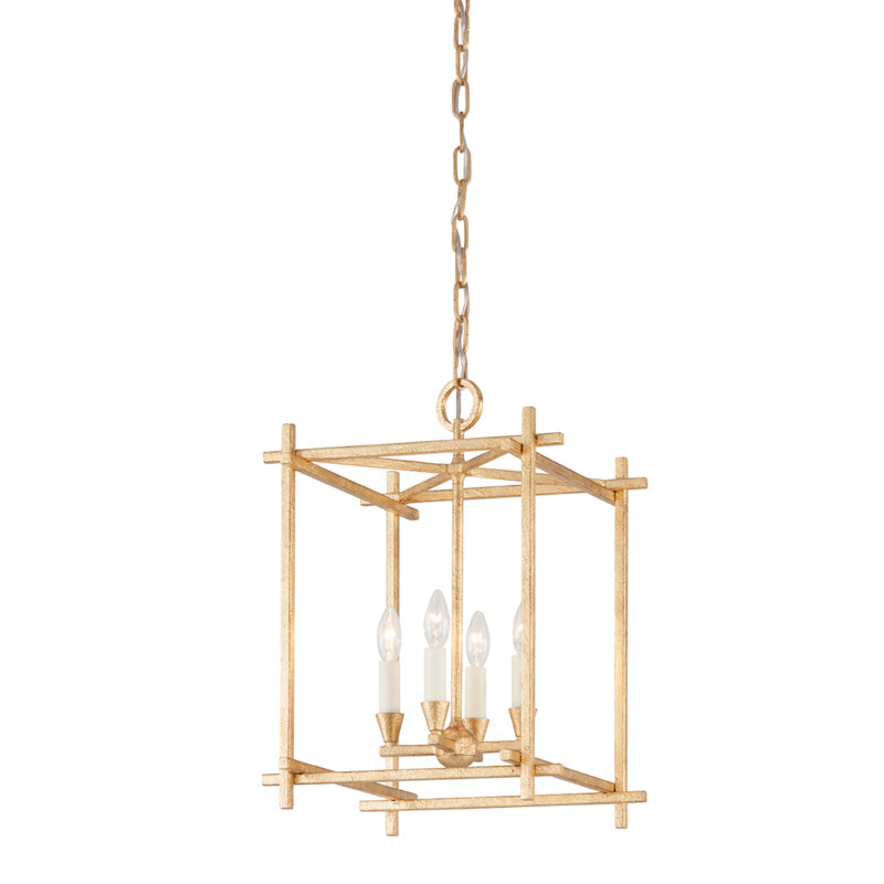 Troy Lighting - F1095-VGL - Four Light Lantern - Huck - Vintage Gold Leaf