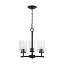 Three Light Chandelier<br /><span style="color:#4AB0CE;">Entrega: 4-10 dias en USA</span><br /><span style="color:#4AB0CE;font-size:60%;">PREGUNTE POR ENTREGA EN PANAMA</span><br />Collection: Oslo<br />Finish: Midnight Black