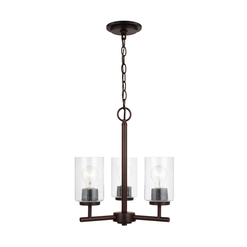 Three Light Chandelier<br /><span style="color:#4AB0CE;">Entrega: 4-10 dias en USA</span><br /><span style="color:#4AB0CE;font-size:60%;">PREGUNTE POR ENTREGA EN PANAMA</span><br />Collection: Oslo<br />Finish: Bronze