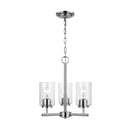 Three Light Chandelier<br /><span style="color:#4AB0CE;">Entrega: 4-10 dias en USA</span><br /><span style="color:#4AB0CE;font-size:60%;">PREGUNTE POR ENTREGA EN PANAMA</span><br />Collection: Oslo<br />Finish: Brushed Nickel