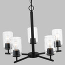Generation Lighting - 31171-112 - Five Light Chandelier - Oslo - Midnight Black