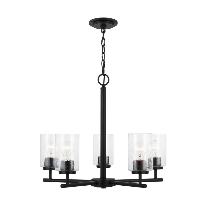 Five Light Chandelier<br /><span style="color:#4AB0CE;">Entrega: 2-3 semanas en USA</span><br /><span style="color:#4AB0CE;font-size:60%;">PREGUNTE POR ENTREGA EN PANAMA</span><br />Collection: Oslo<br />Finish: Midnight Black