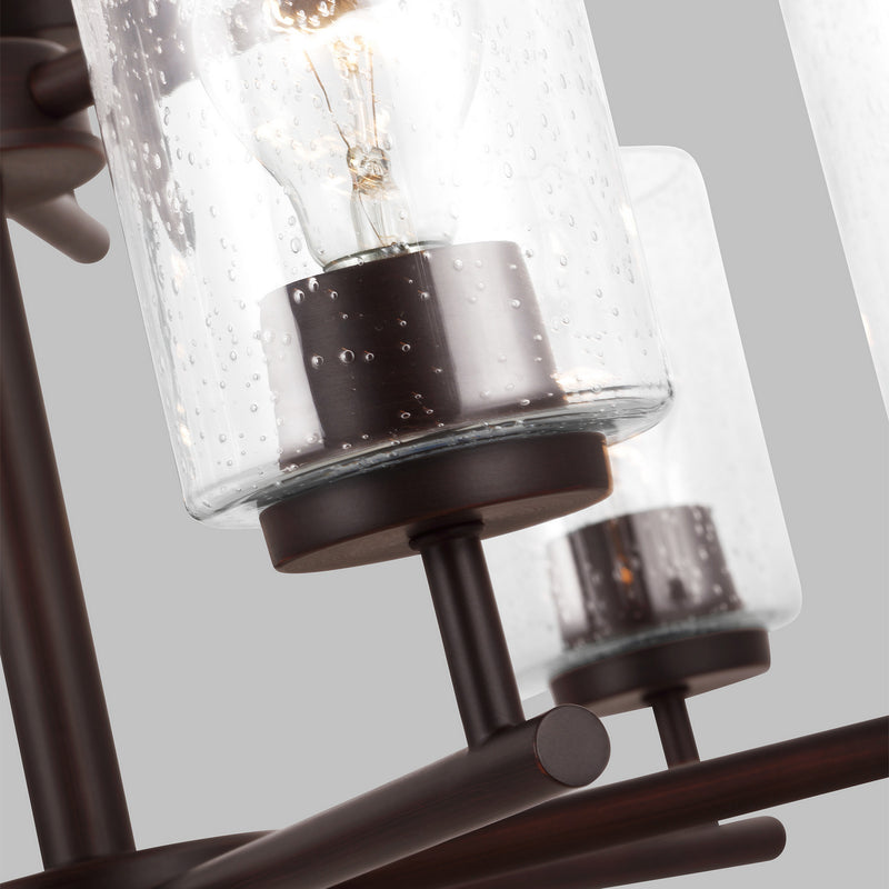 Nine Light Chandelier<br /><span style="color:#4AB0CE;">Entrega: 4-10 dias en USA</span><br /><span style="color:#4AB0CE;font-size:60%;">PREGUNTE POR ENTREGA EN PANAMA</span><br />Collection: Oslo<br />Finish: Bronze