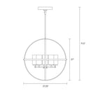 Five Light Chandelier<br /><span style="color:#4AB0CE;">Entrega: 4-10 dias en USA</span><br /><span style="color:#4AB0CE;font-size:60%;">PREGUNTE POR ENTREGA EN PANAMA</span><br />Collection: Alturas<br />Finish: Midnight Black