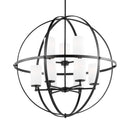 Nine Light Chandelier<br /><span style="color:#4AB0CE;">Entrega: 4-10 dias en USA</span><br /><span style="color:#4AB0CE;font-size:60%;">PREGUNTE POR ENTREGA EN PANAMA</span><br />Collection: Alturas<br />Finish: Midnight Black