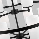Nine Light Chandelier<br /><span style="color:#4AB0CE;">Entrega: 4-10 dias en USA</span><br /><span style="color:#4AB0CE;font-size:60%;">PREGUNTE POR ENTREGA EN PANAMA</span><br />Collection: Alturas<br />Finish: Midnight Black