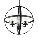 Three Light Chandelier<br /><span style="color:#4AB0CE;">Entrega: 4-10 dias en USA</span><br /><span style="color:#4AB0CE;font-size:60%;">PREGUNTE POR ENTREGA EN PANAMA</span><br />Collection: Alturas<br />Finish: Midnight Black
