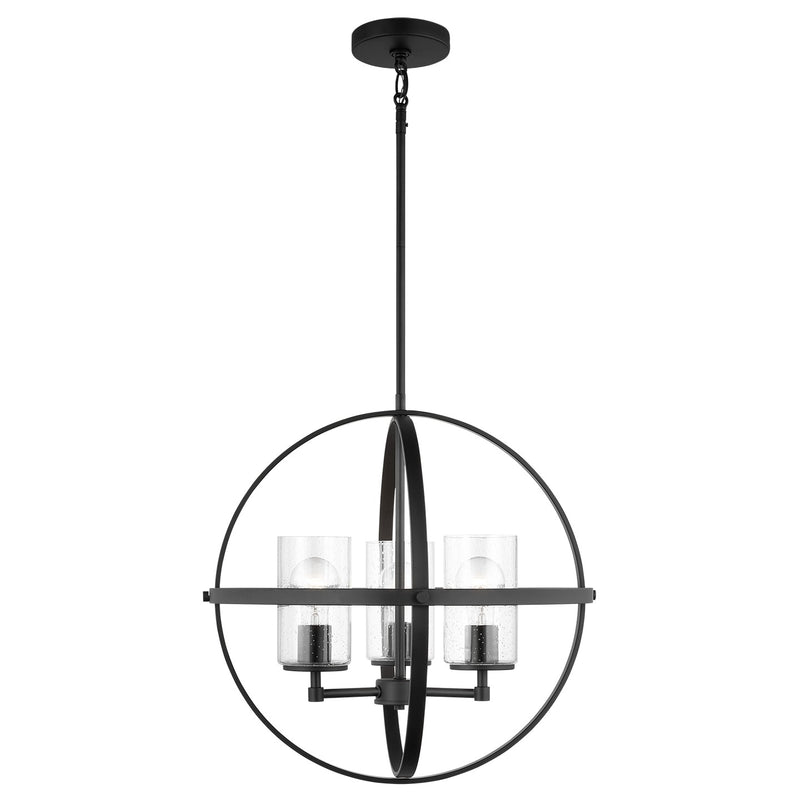 Three Light Chandelier<br /><span style="color:#4AB0CE;">Entrega: 4-10 dias en USA</span><br /><span style="color:#4AB0CE;font-size:60%;">PREGUNTE POR ENTREGA EN PANAMA</span><br />Collection: Alturas<br />Finish: Midnight Black