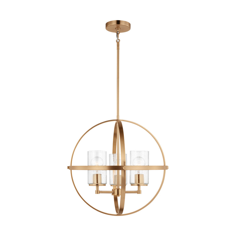 Three Light Chandelier<br /><span style="color:#4AB0CE;">Entrega: 4-10 dias en USA</span><br /><span style="color:#4AB0CE;font-size:60%;">PREGUNTE POR ENTREGA EN PANAMA</span><br />Collection: Alturas<br />Finish: Satin Brass