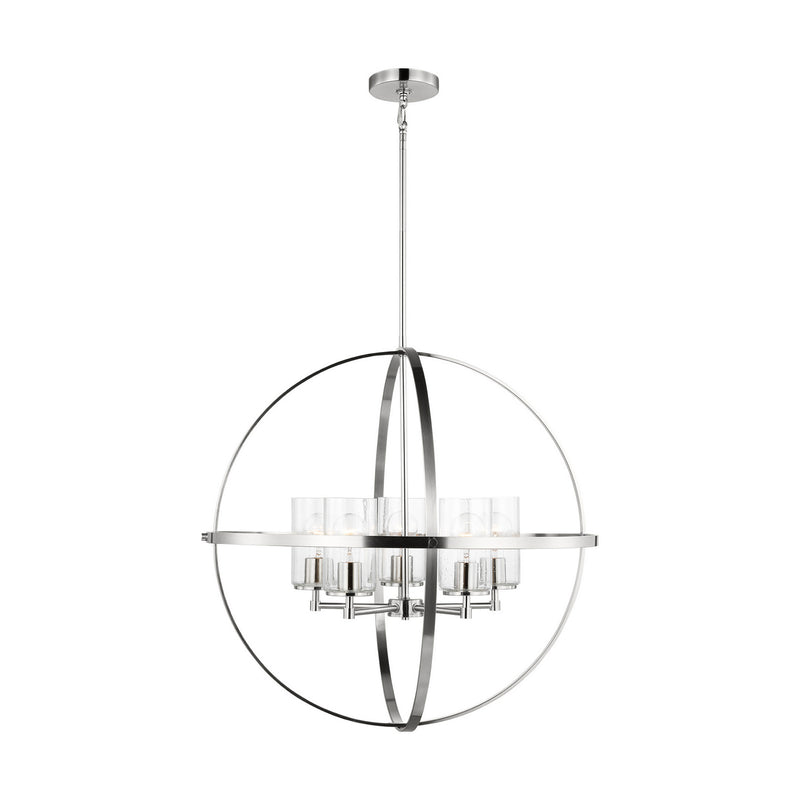 Five Light Chandelier<br /><span style="color:#4AB0CE;">Entrega: 4-10 dias en USA</span><br /><span style="color:#4AB0CE;font-size:60%;">PREGUNTE POR ENTREGA EN PANAMA</span><br />Collection: Alturas<br />Finish: Brushed Nickel