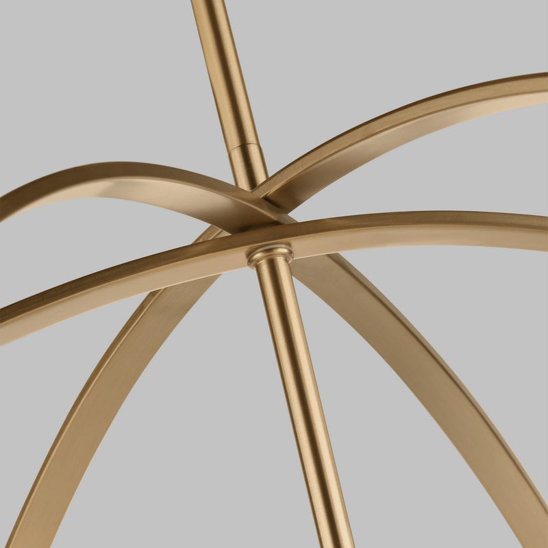 Generation Lighting - 3124679-848 - Nine Light Chandelier - Alturas - Satin Brass