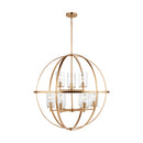 Nine Light Chandelier<br /><span style="color:#4AB0CE;">Entrega: 4-10 dias en USA</span><br /><span style="color:#4AB0CE;font-size:60%;">PREGUNTE POR ENTREGA EN PANAMA</span><br />Collection: Alturas<br />Finish: Satin Brass