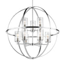 Nine Light Chandelier<br /><span style="color:#4AB0CE;">Entrega: 4-10 dias en USA</span><br /><span style="color:#4AB0CE;font-size:60%;">PREGUNTE POR ENTREGA EN PANAMA</span><br />Collection: Alturas<br />Finish: Brushed Nickel