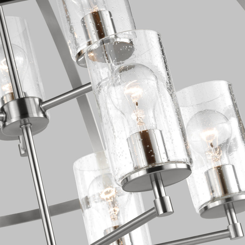 Generation Lighting - 3124679-962 - Nine Light Chandelier - Alturas - Brushed Nickel