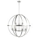 Nine Light Chandelier<br /><span style="color:#4AB0CE;">Entrega: 4-10 dias en USA</span><br /><span style="color:#4AB0CE;font-size:60%;">PREGUNTE POR ENTREGA EN PANAMA</span><br />Collection: Alturas<br />Finish: Brushed Nickel