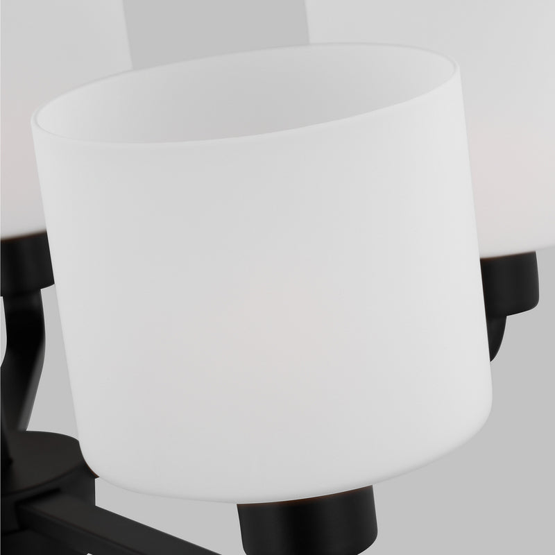 Generation Lighting - 3128805-112 - Five Light Chandelier - Canfield - Midnight Black