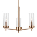 Three Light Chandelier<br /><span style="color:#4AB0CE;">Entrega: 1-2 semanas en USA</span><br /><span style="color:#4AB0CE;font-size:60%;">PREGUNTE POR ENTREGA EN PANAMA</span><br />Collection: Zire<br />Finish: Satin Brass