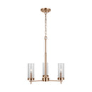 Three Light Chandelier<br /><span style="color:#4AB0CE;">Entrega: 16-17 semanas en USA</span><br /><span style="color:#4AB0CE;font-size:60%;">PREGUNTE POR ENTREGA EN PANAMA</span><br />Collection: Zire<br />Finish: Satin Brass
