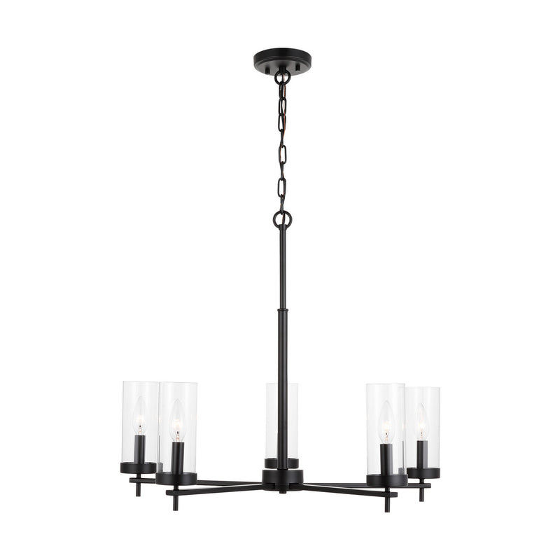 Five Light Chandelier<br /><span style="color:#4AB0CE;">Entrega: 4-10 dias en USA</span><br /><span style="color:#4AB0CE;font-size:60%;">PREGUNTE POR ENTREGA EN PANAMA</span><br />Collection: Zire<br />Finish: Midnight Black