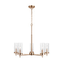 Five Light Chandelier<br /><span style="color:#4AB0CE;">Entrega: 3-4 semanas en USA</span><br /><span style="color:#4AB0CE;font-size:60%;">PREGUNTE POR ENTREGA EN PANAMA</span><br />Collection: Zire<br />Finish: Satin Brass