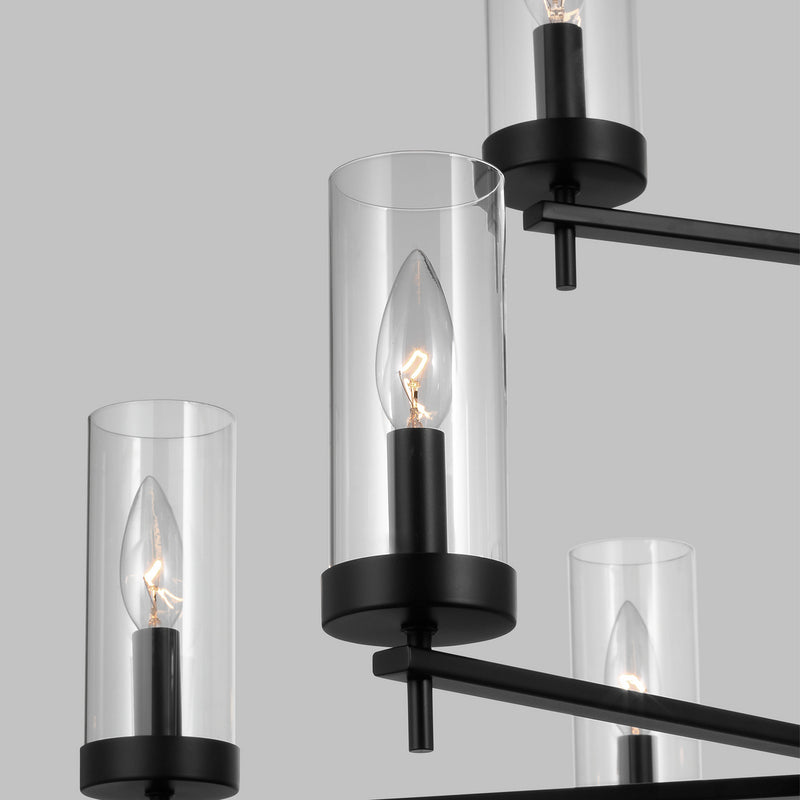 Nine Light Chandelier<br /><span style="color:#4AB0CE;">Entrega: 4-10 dias en USA</span><br /><span style="color:#4AB0CE;font-size:60%;">PREGUNTE POR ENTREGA EN PANAMA</span><br />Collection: Zire<br />Finish: Midnight Black