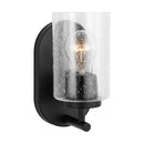 One Light Wall / Bath Sconce<br /><span style="color:#4AB0CE;">Entrega: 4-10 dias en USA</span><br /><span style="color:#4AB0CE;font-size:60%;">PREGUNTE POR ENTREGA EN PANAMA</span><br />Collection: Oslo<br />Finish: Midnight Black