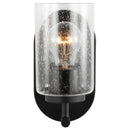 One Light Wall / Bath Sconce<br /><span style="color:#4AB0CE;">Entrega: 4-10 dias en USA</span><br /><span style="color:#4AB0CE;font-size:60%;">PREGUNTE POR ENTREGA EN PANAMA</span><br />Collection: Oslo<br />Finish: Midnight Black