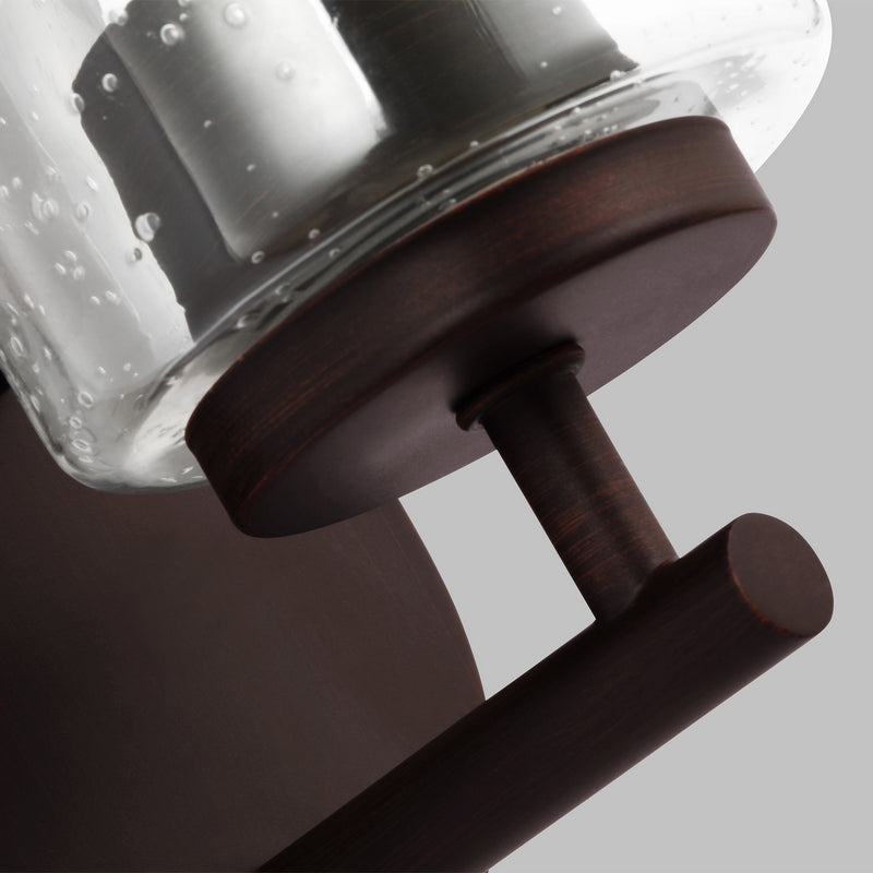 One Light Wall / Bath Sconce<br /><span style="color:#4AB0CE;">Entrega: 4-10 dias en USA</span><br /><span style="color:#4AB0CE;font-size:60%;">PREGUNTE POR ENTREGA EN PANAMA</span><br />Collection: Oslo<br />Finish: Bronze