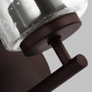 One Light Wall / Bath Sconce<br /><span style="color:#4AB0CE;">Entrega: 4-10 dias en USA</span><br /><span style="color:#4AB0CE;font-size:60%;">PREGUNTE POR ENTREGA EN PANAMA</span><br />Collection: Oslo<br />Finish: Bronze