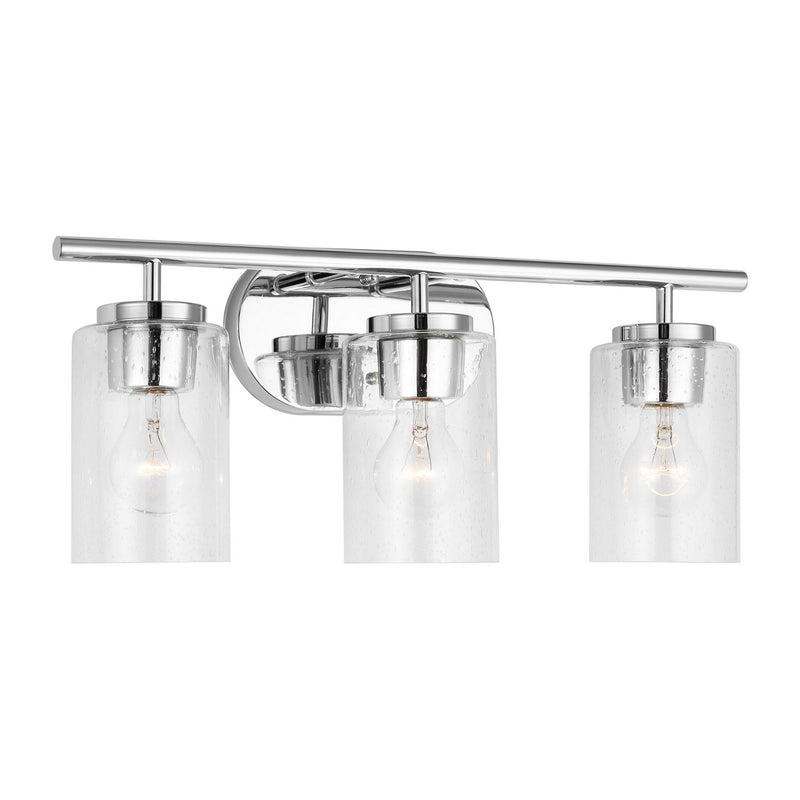 Three Light Wall / Bath<br /><span style="color:#4AB0CE;">Entrega: 4-10 dias en USA</span><br /><span style="color:#4AB0CE;font-size:60%;">PREGUNTE POR ENTREGA EN PANAMA</span><br />Collection: Oslo<br />Finish: Chrome