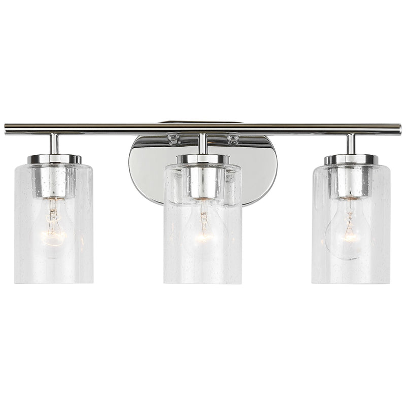 Three Light Wall / Bath<br /><span style="color:#4AB0CE;">Entrega: 4-10 dias en USA</span><br /><span style="color:#4AB0CE;font-size:60%;">PREGUNTE POR ENTREGA EN PANAMA</span><br />Collection: Oslo<br />Finish: Chrome