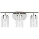 Three Light Wall / Bath<br /><span style="color:#4AB0CE;">Entrega: 4-10 dias en USA</span><br /><span style="color:#4AB0CE;font-size:60%;">PREGUNTE POR ENTREGA EN PANAMA</span><br />Collection: Oslo<br />Finish: Chrome