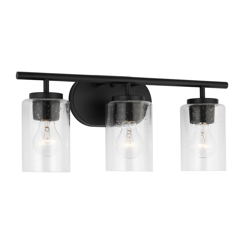Three Light Wall / Bath<br /><span style="color:#4AB0CE;">Entrega: 4-10 dias en USA</span><br /><span style="color:#4AB0CE;font-size:60%;">PREGUNTE POR ENTREGA EN PANAMA</span><br />Collection: Oslo<br />Finish: Midnight Black
