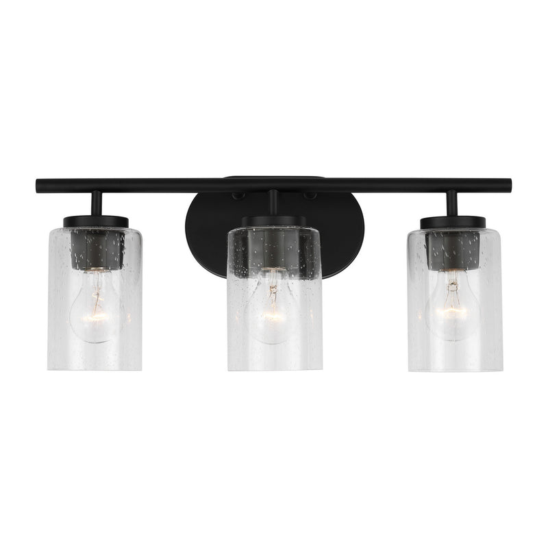 Three Light Wall / Bath<br /><span style="color:#4AB0CE;">Entrega: 4-10 dias en USA</span><br /><span style="color:#4AB0CE;font-size:60%;">PREGUNTE POR ENTREGA EN PANAMA</span><br />Collection: Oslo<br />Finish: Midnight Black