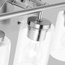 Three Light Wall / Bath<br /><span style="color:#4AB0CE;">Entrega: 4-10 dias en USA</span><br /><span style="color:#4AB0CE;font-size:60%;">PREGUNTE POR ENTREGA EN PANAMA</span><br />Collection: Oslo<br />Finish: Brushed Nickel