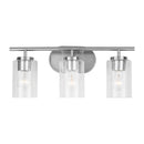 Three Light Wall / Bath<br /><span style="color:#4AB0CE;">Entrega: 4-10 dias en USA</span><br /><span style="color:#4AB0CE;font-size:60%;">PREGUNTE POR ENTREGA EN PANAMA</span><br />Collection: Oslo<br />Finish: Brushed Nickel