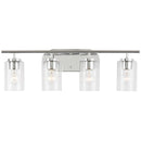 Four Light Wall / Bath<br /><span style="color:#4AB0CE;">Entrega: 4-10 dias en USA</span><br /><span style="color:#4AB0CE;font-size:60%;">PREGUNTE POR ENTREGA EN PANAMA</span><br />Collection: Oslo<br />Finish: Chrome
