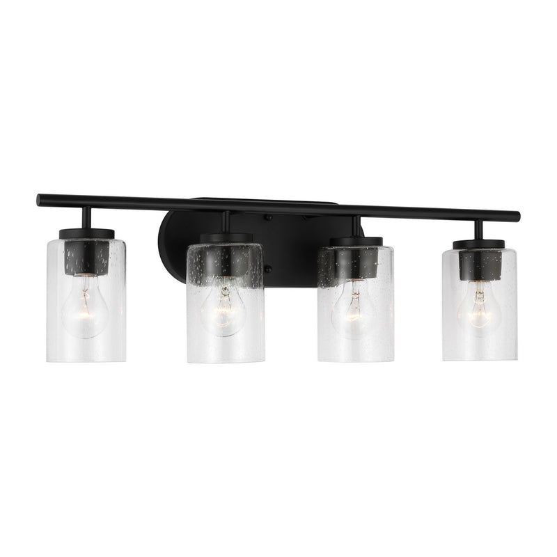 Four Light Wall / Bath<br /><span style="color:#4AB0CE;">Entrega: 4-10 dias en USA</span><br /><span style="color:#4AB0CE;font-size:60%;">PREGUNTE POR ENTREGA EN PANAMA</span><br />Collection: Oslo<br />Finish: Midnight Black