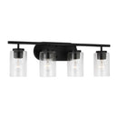 Four Light Wall / Bath<br /><span style="color:#4AB0CE;">Entrega: 4-10 dias en USA</span><br /><span style="color:#4AB0CE;font-size:60%;">PREGUNTE POR ENTREGA EN PANAMA</span><br />Collection: Oslo<br />Finish: Midnight Black