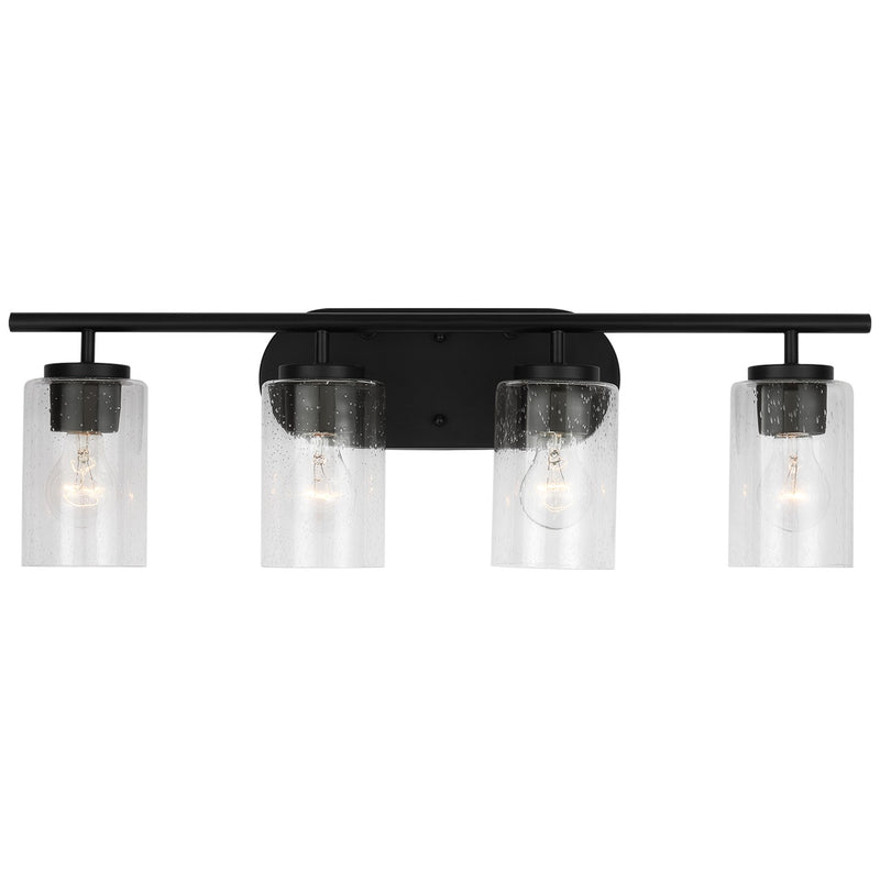 Four Light Wall / Bath<br /><span style="color:#4AB0CE;">Entrega: 4-10 dias en USA</span><br /><span style="color:#4AB0CE;font-size:60%;">PREGUNTE POR ENTREGA EN PANAMA</span><br />Collection: Oslo<br />Finish: Midnight Black