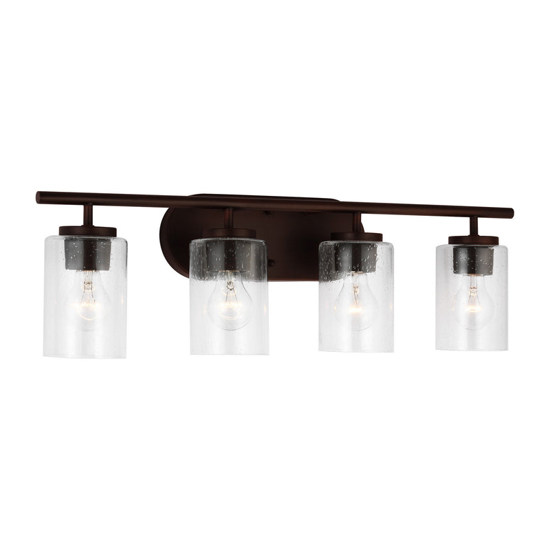 Four Light Wall / Bath<br /><span style="color:#4AB0CE;">Entrega: 4-10 dias en USA</span><br /><span style="color:#4AB0CE;font-size:60%;">PREGUNTE POR ENTREGA EN PANAMA</span><br />Collection: Oslo<br />Finish: Bronze